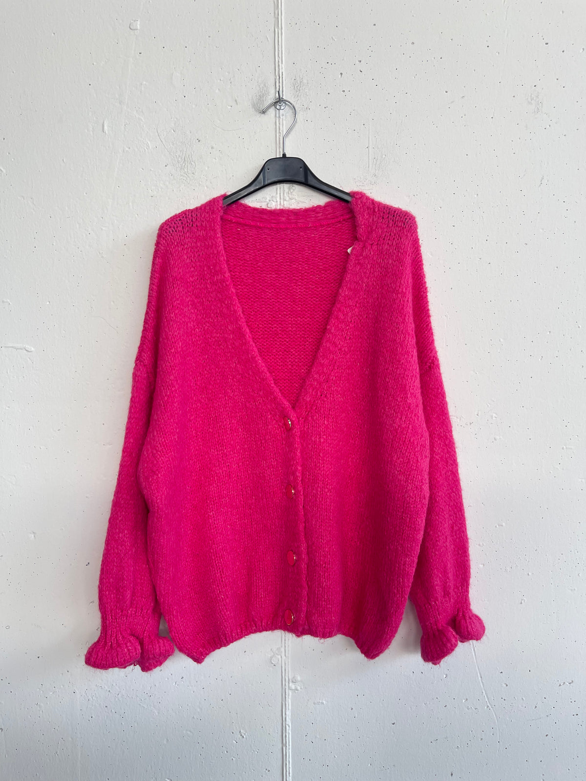 Cardigan arricciato