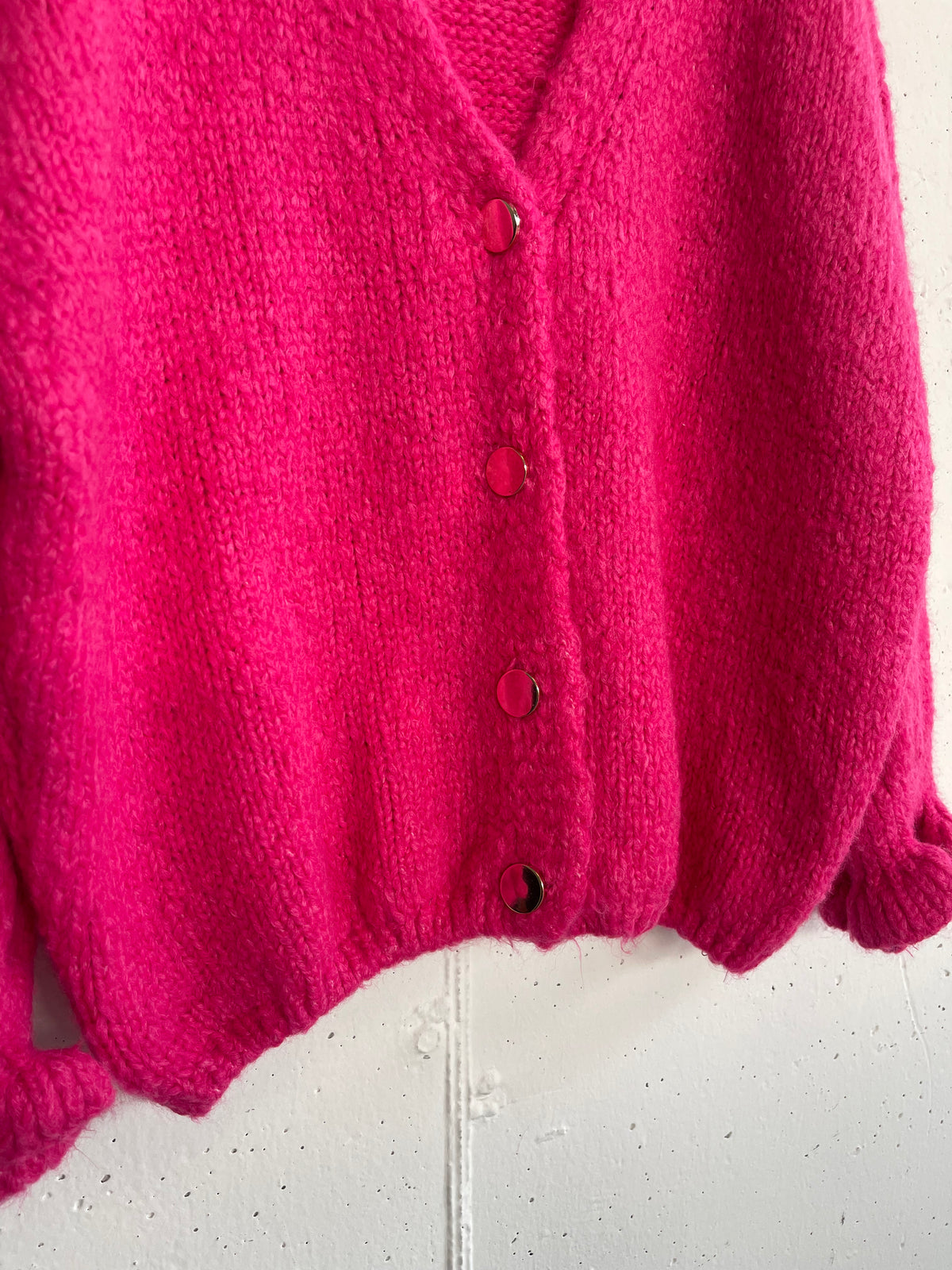 Cardigan arricciato
