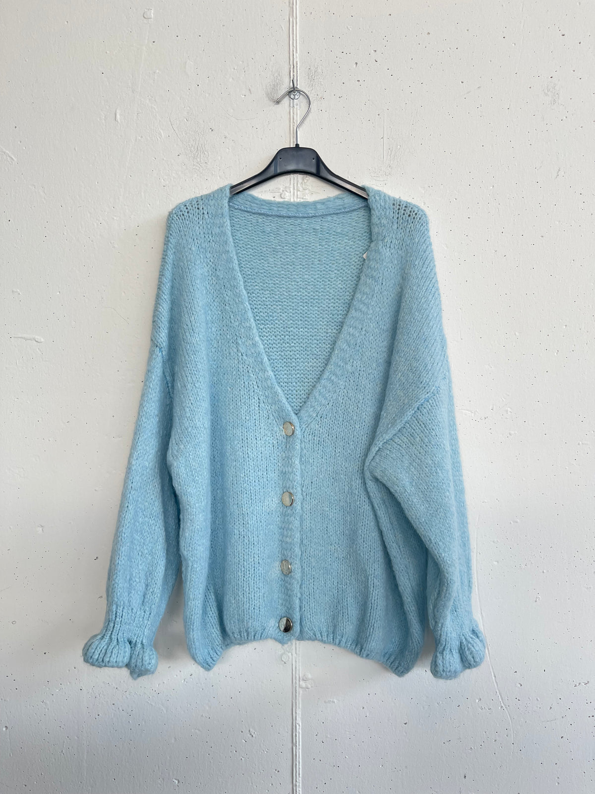 Cardigan arricciato
