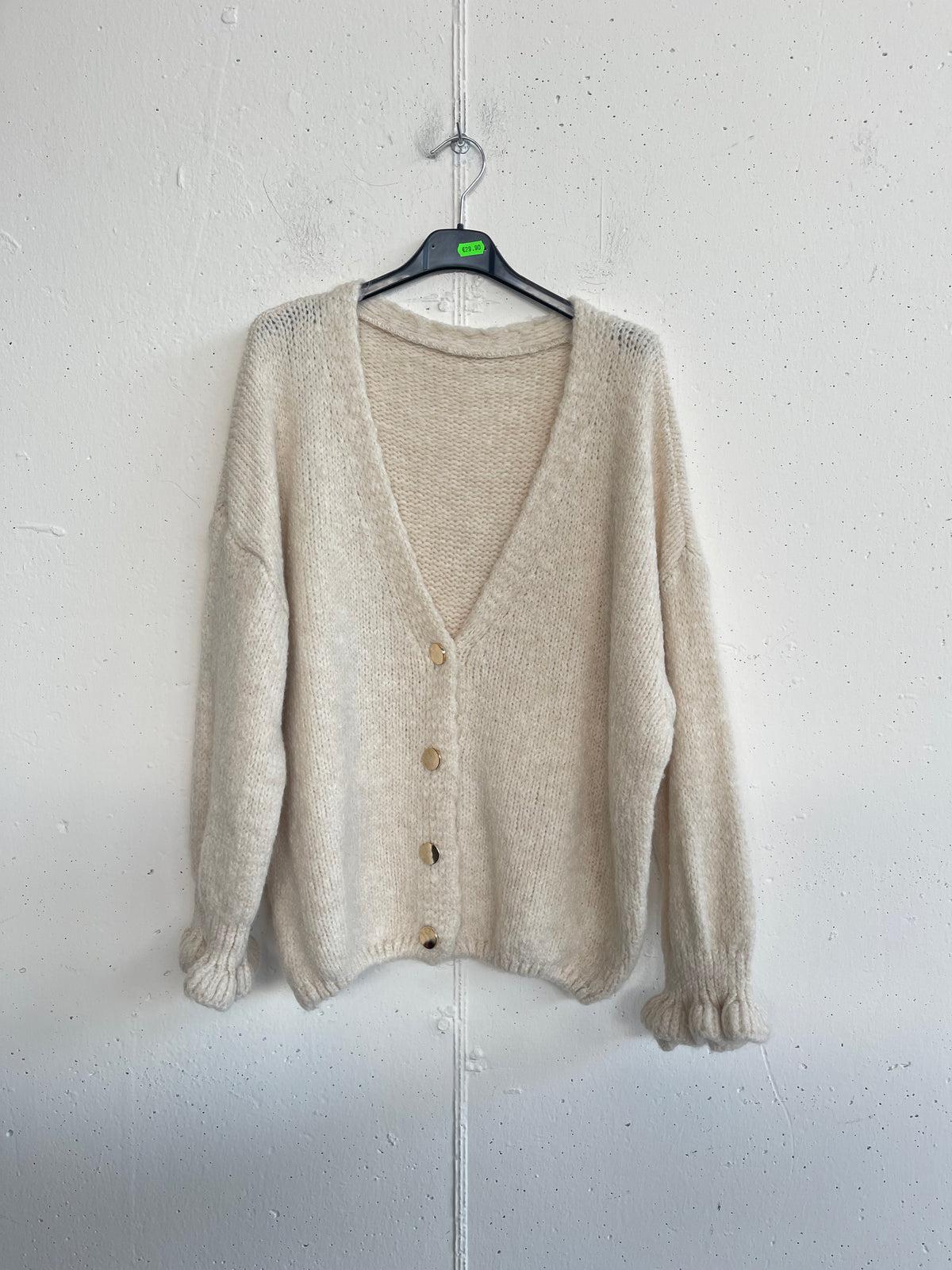 Cardigan arricciato