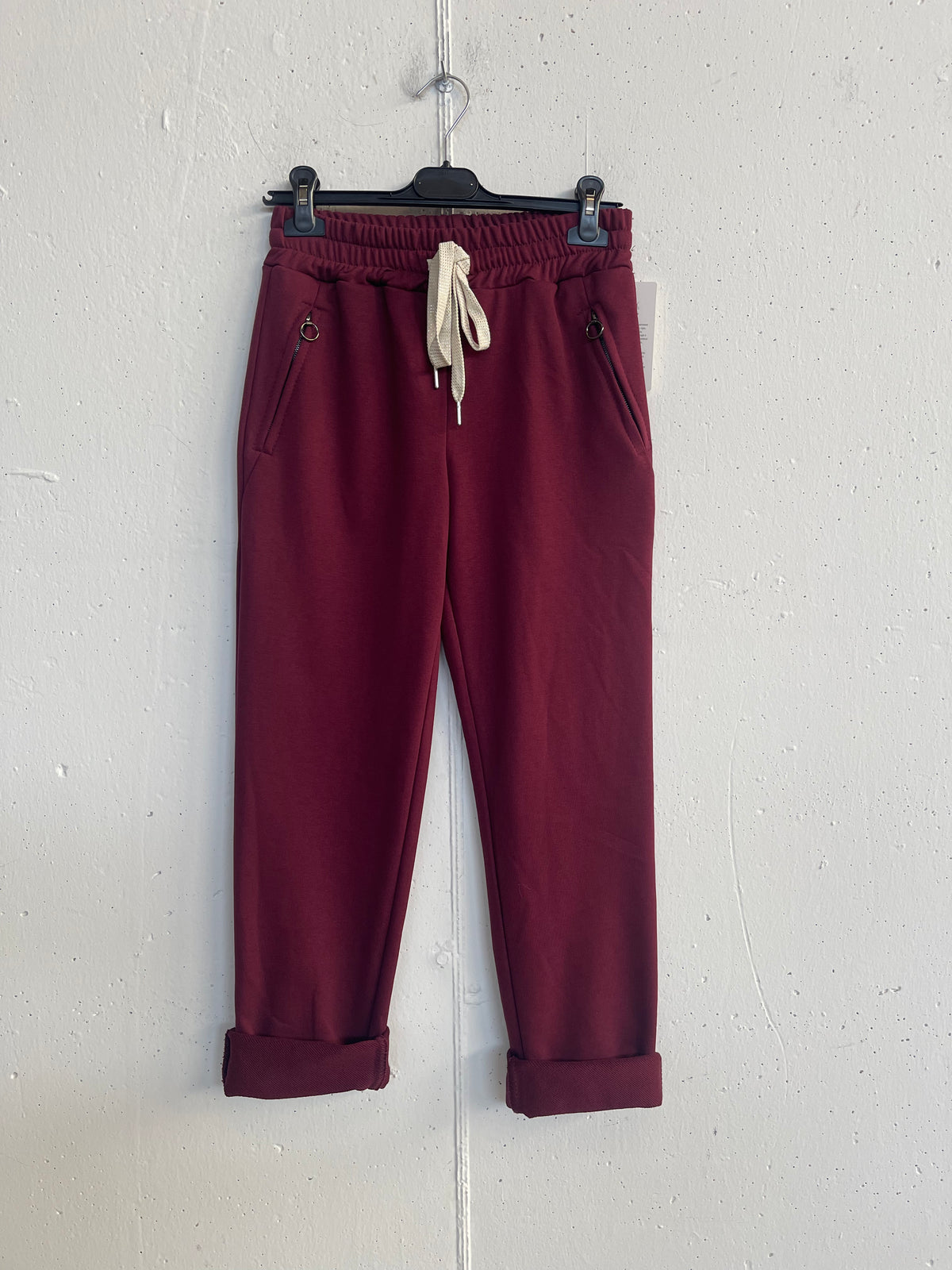 Pantalone con laccio glitter