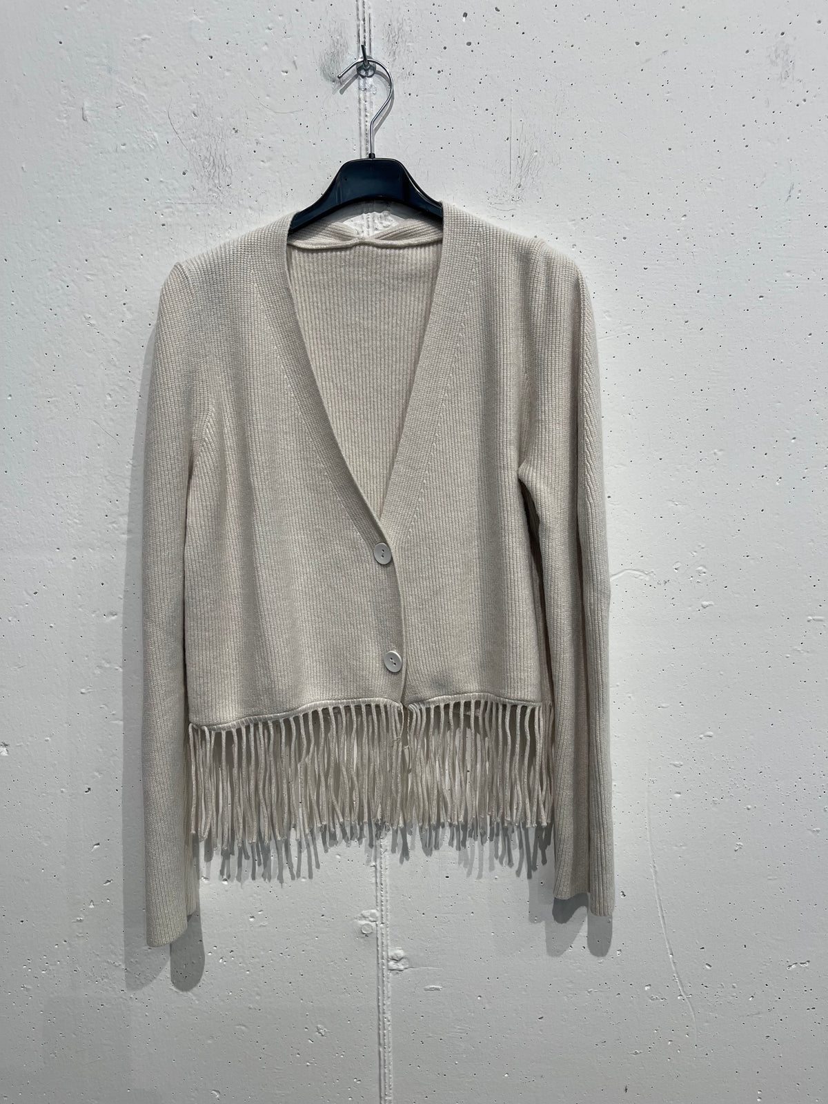 Cardigan con frange