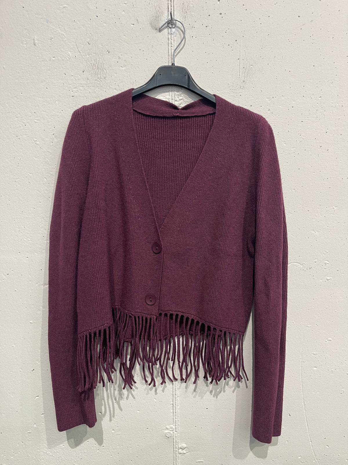 Cardigan con frange