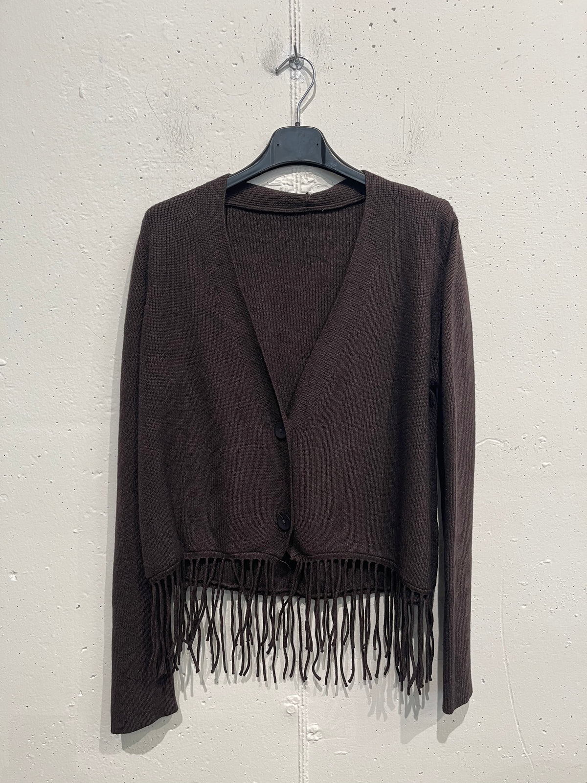 Cardigan con frange