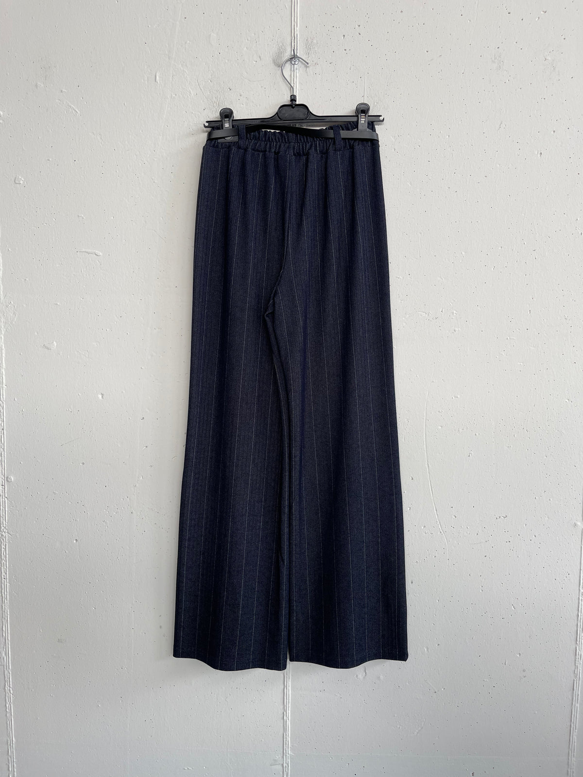 Pantalone gessato denim