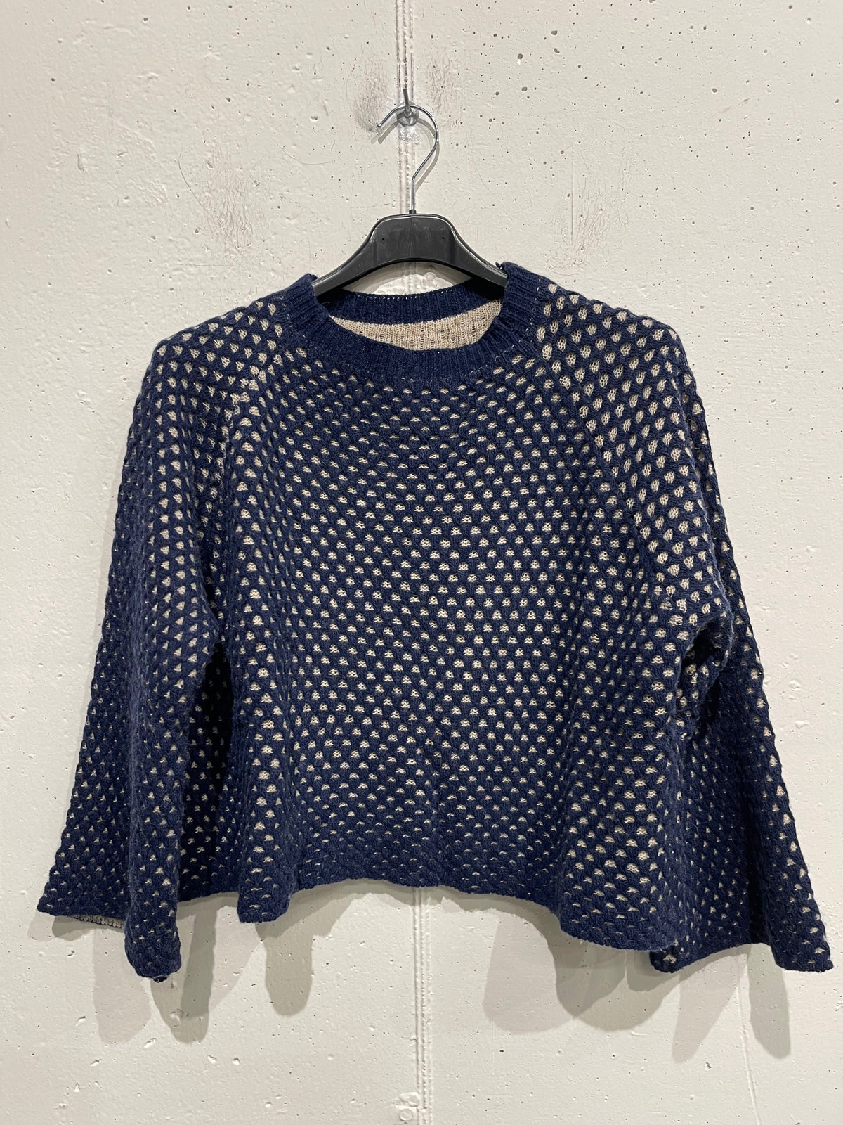 Pull bicolor misto cachemire