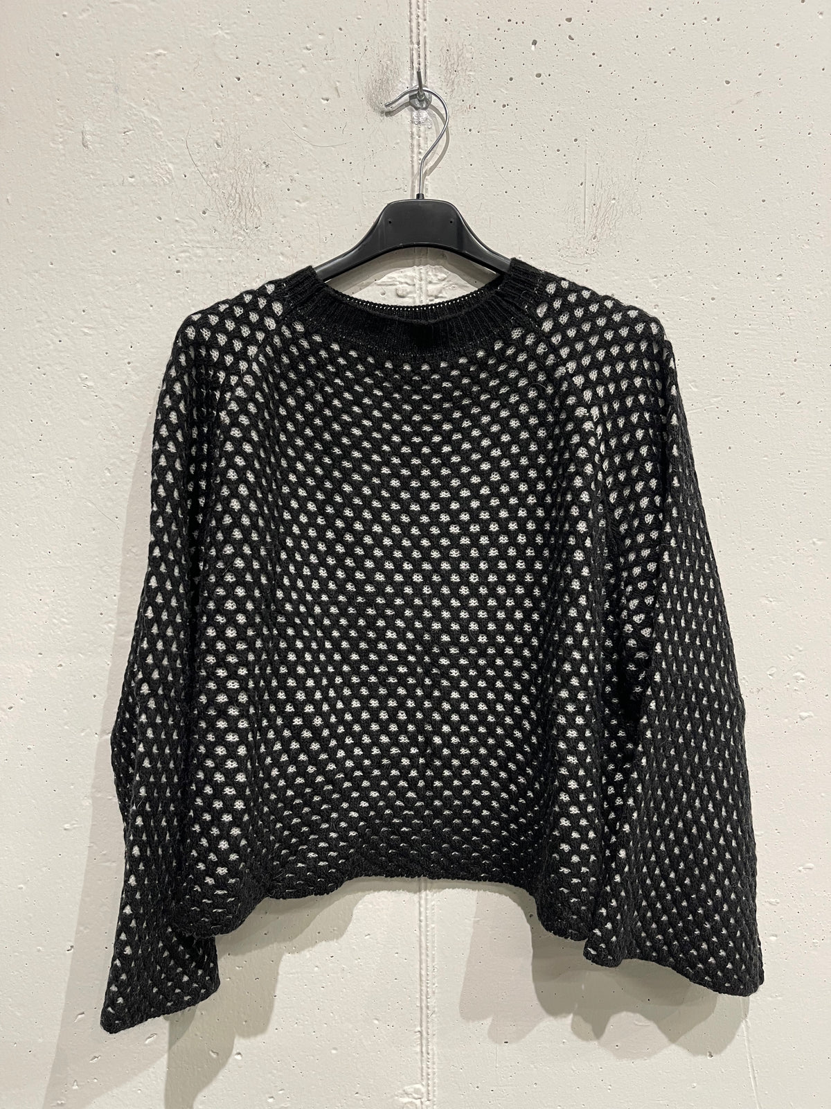 Pull bicolor misto cachemire