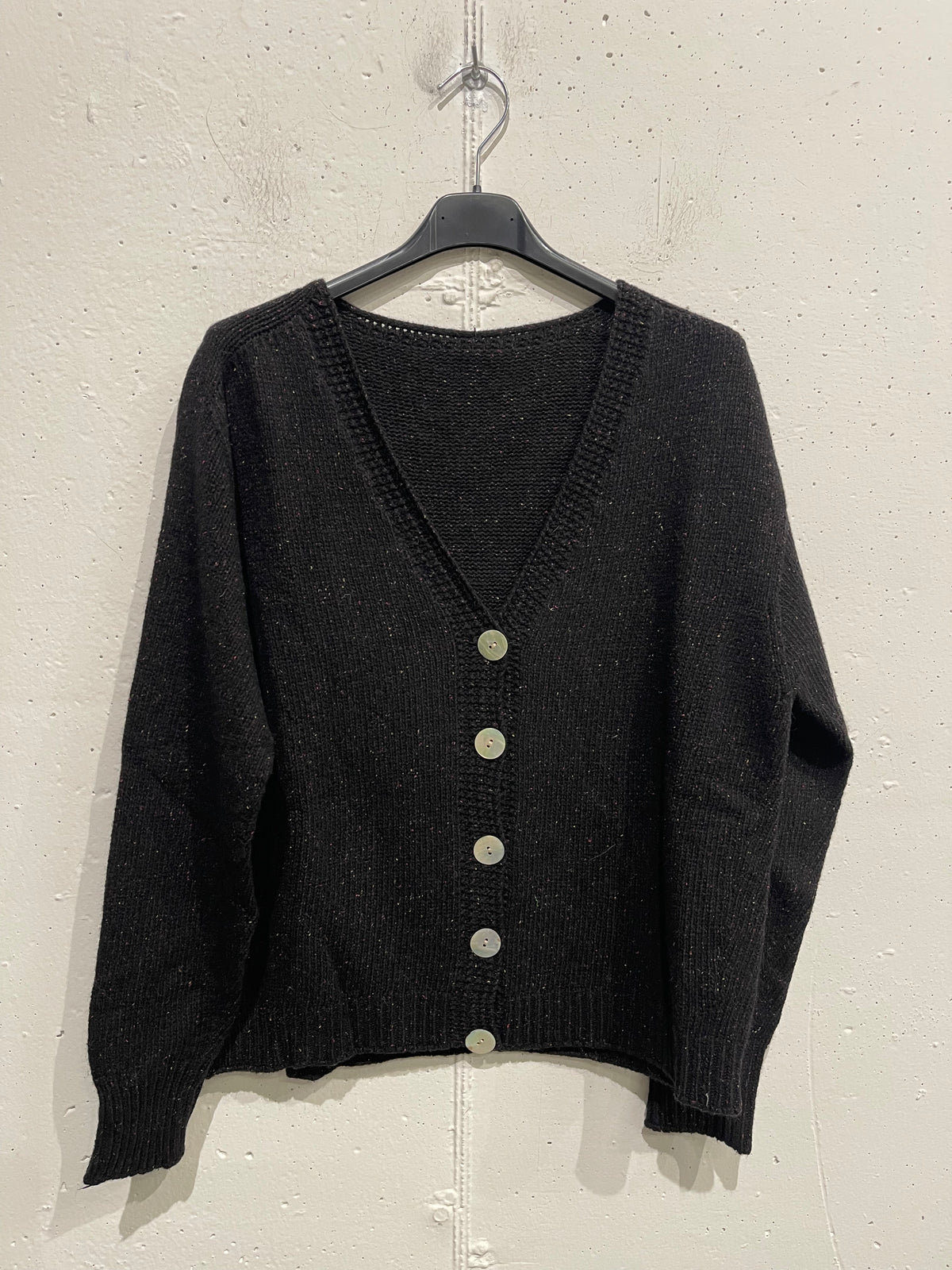 Cardigan in misto cachemire in fantasia