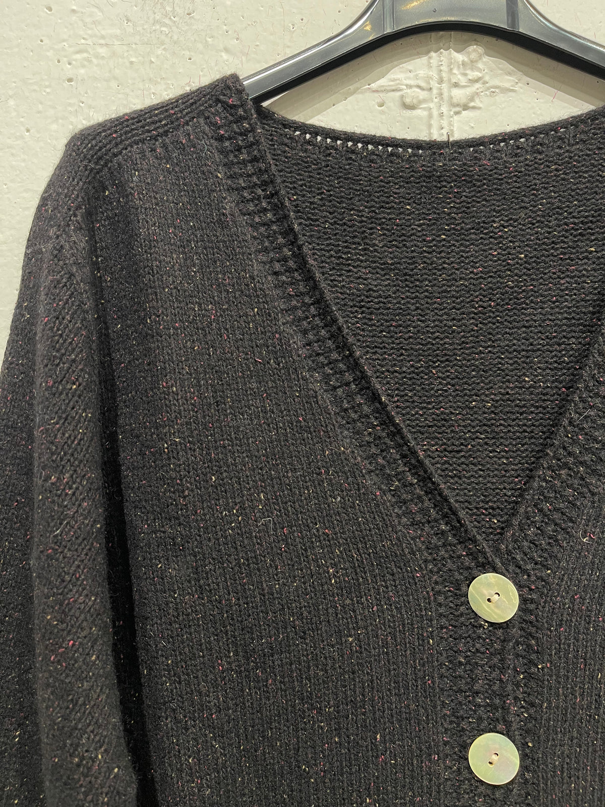 Cardigan in misto cachemire in fantasia