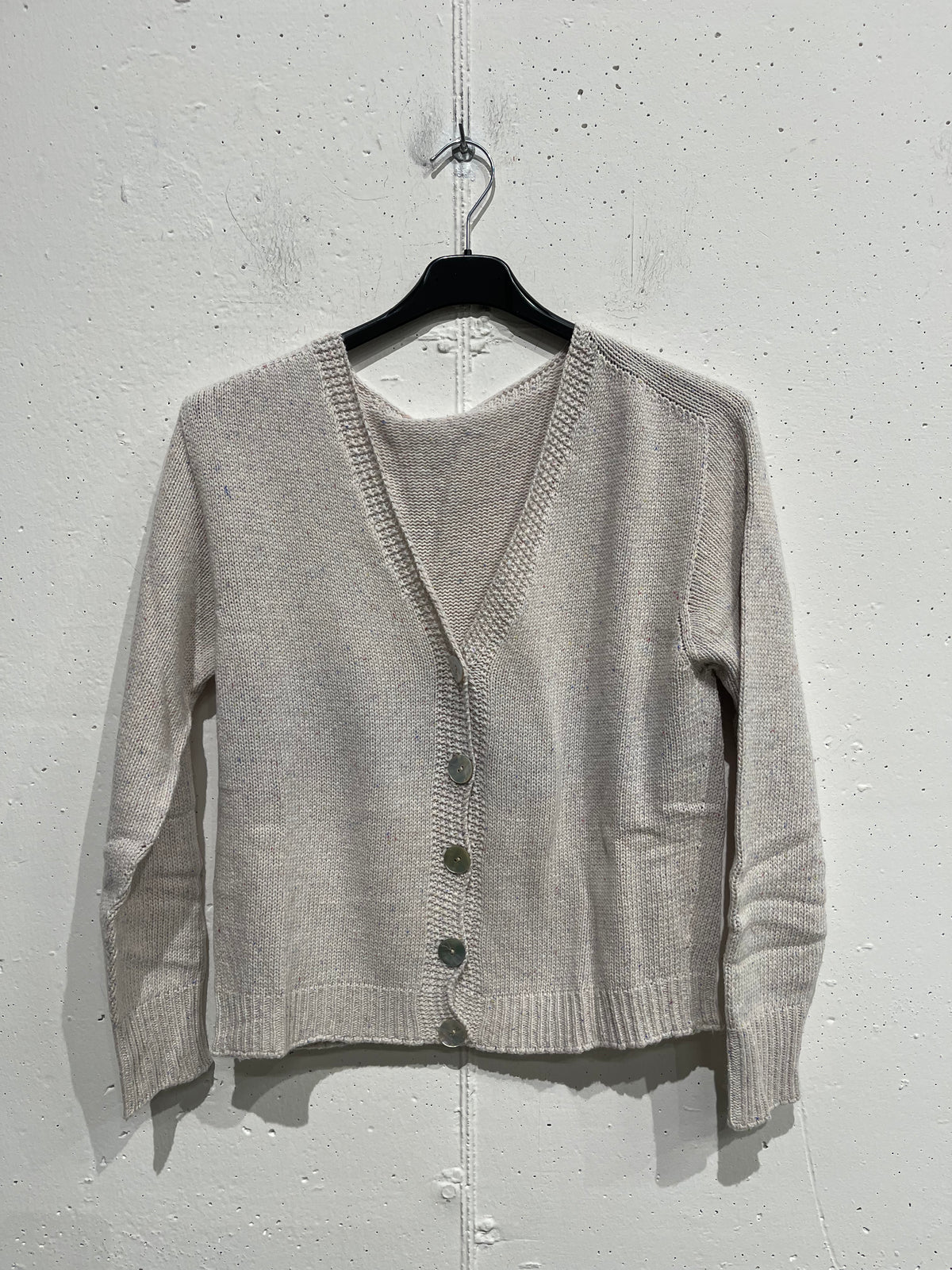 Cardigan in misto cachemire in fantasia