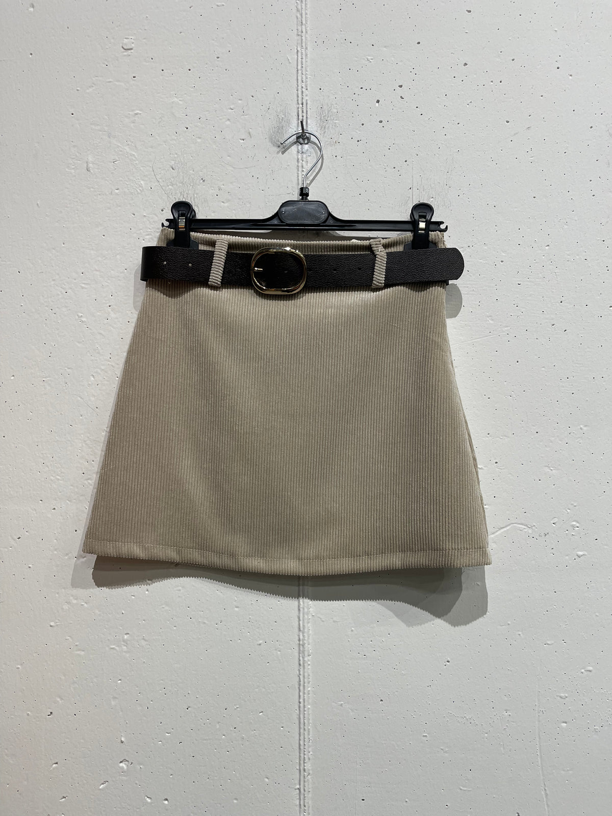 Mini gonna in velluto