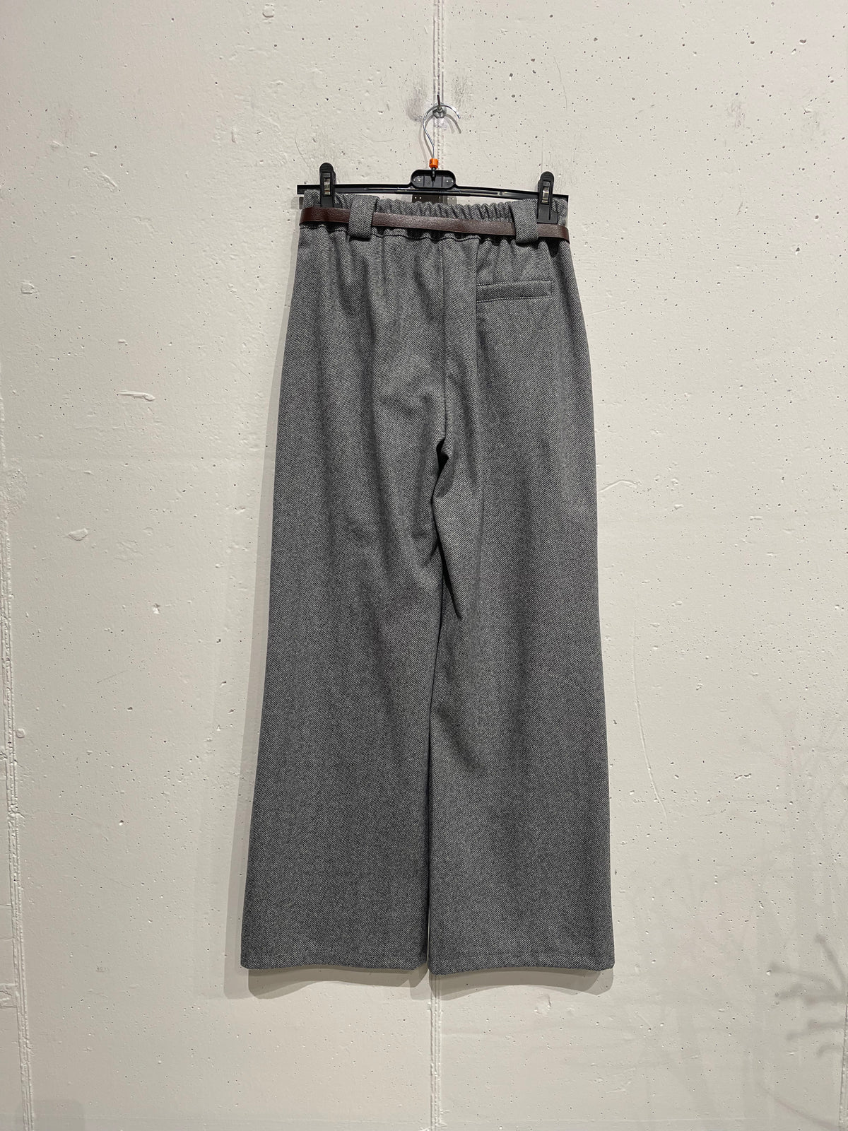 Pantalone a palazzo spina pesce