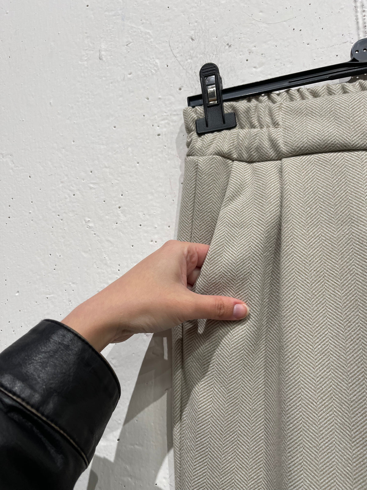 Pantalone office con spina pesce