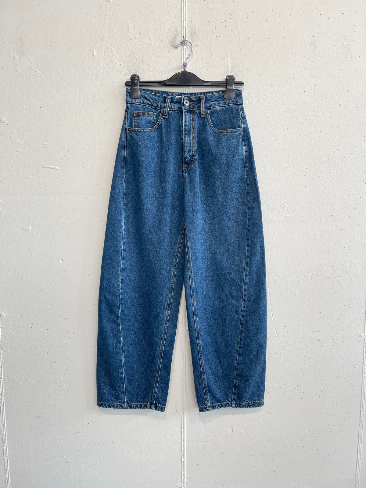 Jeans Balloon fit con cuciture
