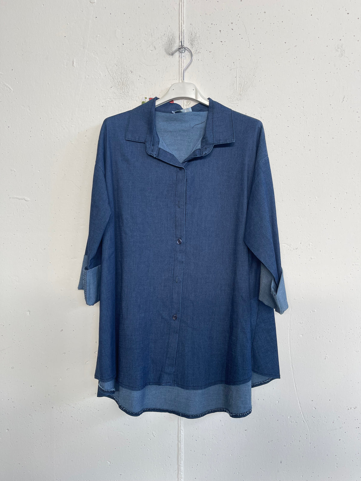 Camicia over in tela jeans