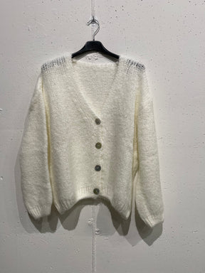 Cardigan bottoni madreperla