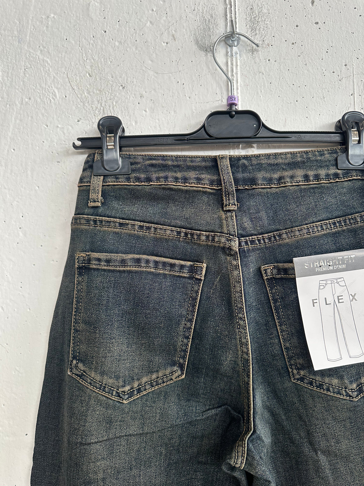 Jeans palazzo lavaggio thè